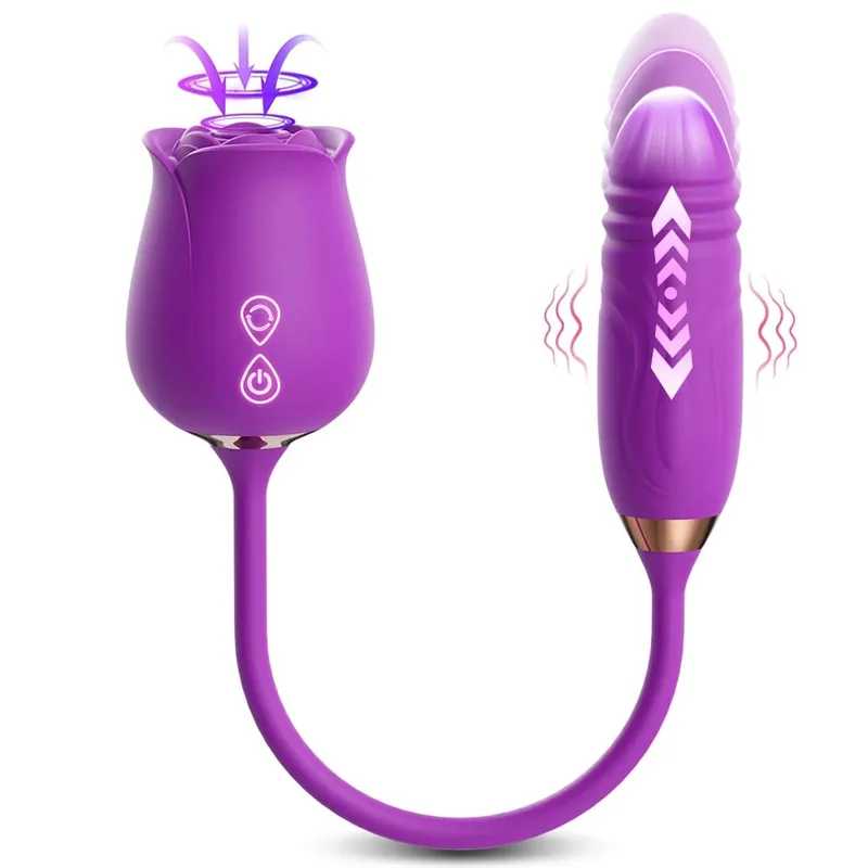 Clit Sucker Vibrator for Women Sucking Clitoris Stimulator with Thrusting Egg Female Masturbation Adult Goods Sex Toy for Women
