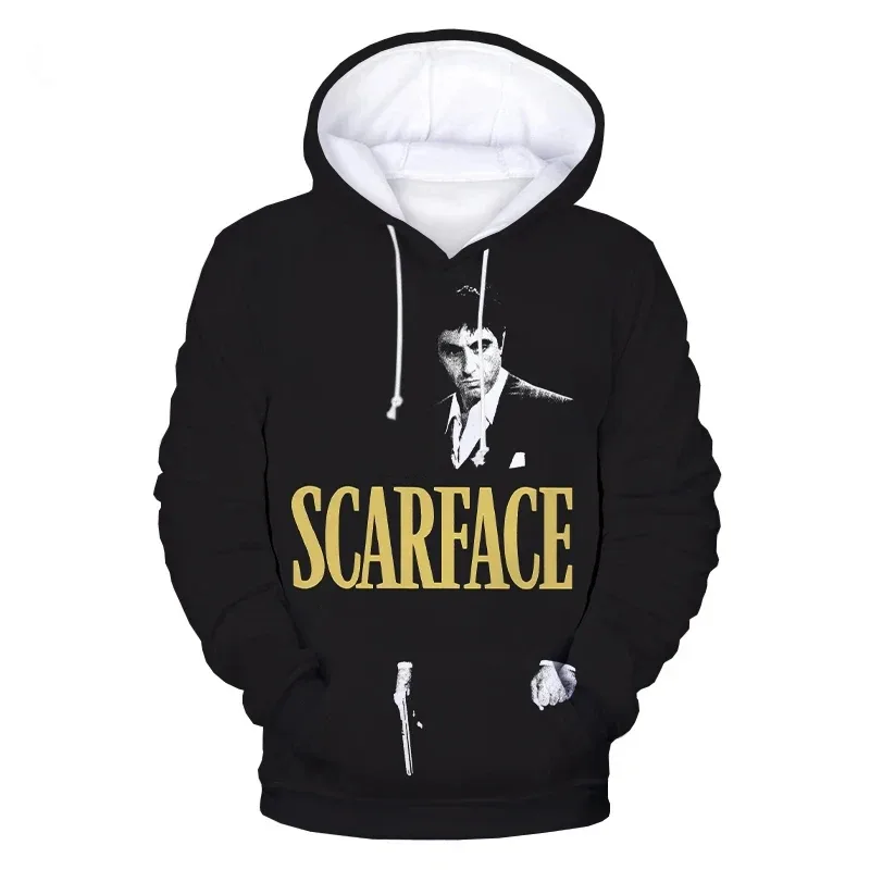 Scarface Movie 3D Print Hoodies Men Women Fashion Streetwear Oversized Sweatshirts Hoodie Male Pullovers Tracksuit Man Clothing — image 5