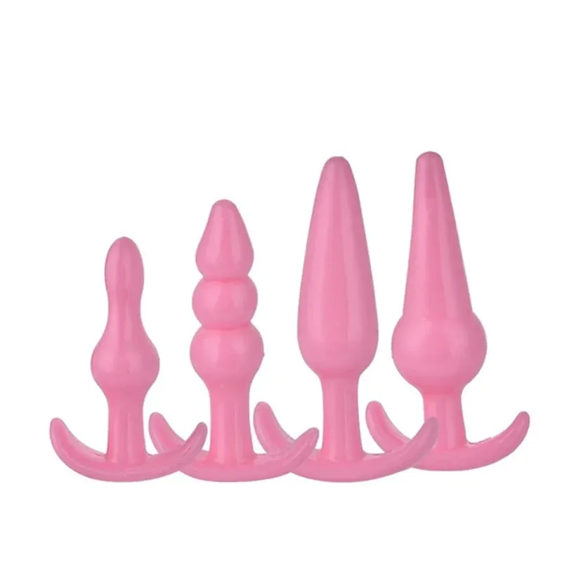 4/6 Buah/Set Mainan Seks Sumbat Vagina Sumbat Dubur Masturbasi Sumbat Bokong Silikon Aman untuk Wanita Pria Mainan Dilator Anal untuk Gay — image 5