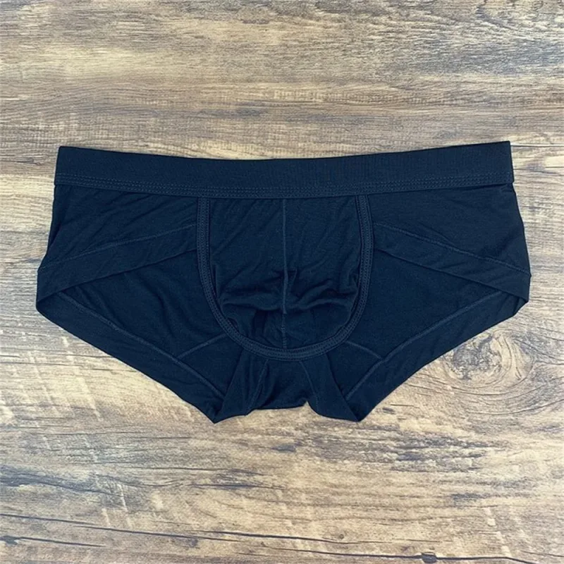 Men's Sexy Modal Pink Underwear Simple and Comfortable U Convex Pouch Briefs Low Waist Slim Fit Plus Size Male Underpants L-XXXL — image 13