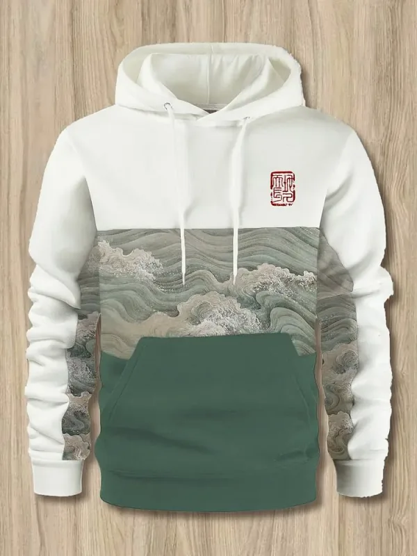 New Autumn And Winter Men's 3D Print Hoodies Japanese Harajuku Fashion Casual Sports Hooded Anime Beast Pattern Man Hoodie — image 3