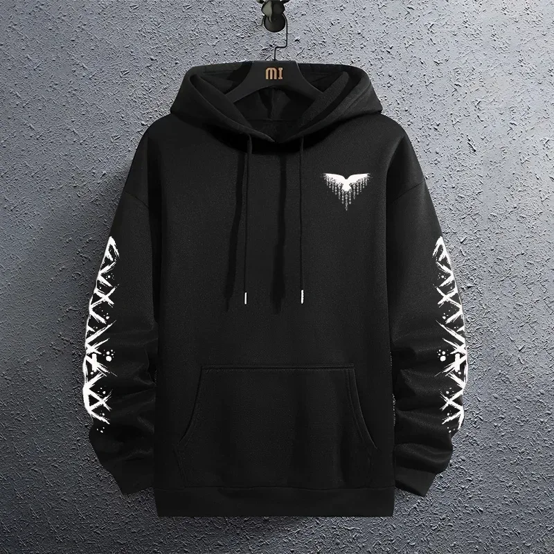 2025 Brand New Black Sweatshirts Autumn Winter Male Daily Casual Sporty Jogging Hoodie Men's Outwear Fashion Pullover — image 5