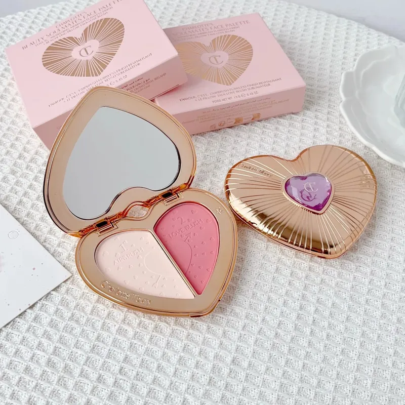 Charlotte Tilbury Airbrush Flawless Finish Makijaż Puder wykończeniowy Poduszka Talk Beauty Soulmates Paleta do twarzy CT Beauty Cosmetics