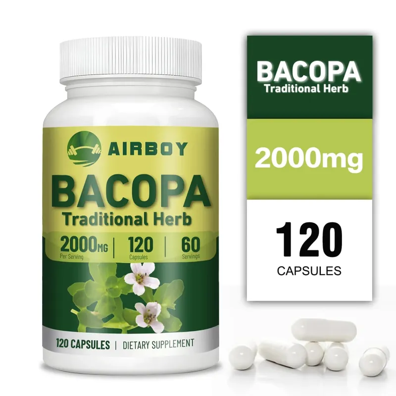 Extrakt z Bacopa Monnieri – pomáhá jasnému myšlení a zlepšuje paměť zpomalení stárnutí pleti doplňky stravy — image 1