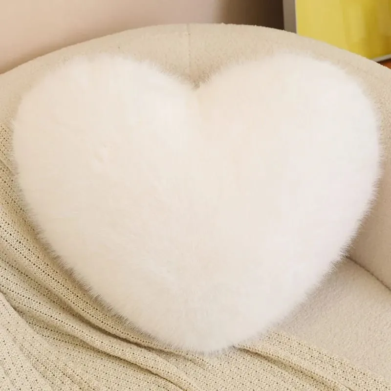 Love Heart Soft Throw Pillow Valentine's Day Plush Cushion For Home Sofa Wedding Stuffed Plushies Pillow Romantic Gifts For Girl