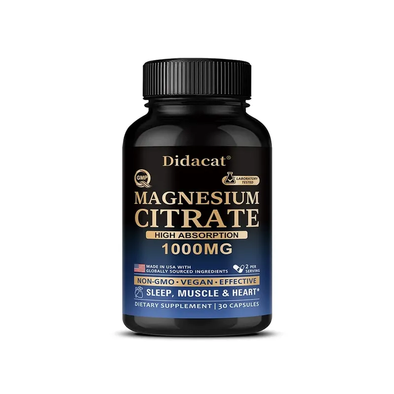 Magnesium Citrate - Max Absorption & High Potency Magnesium Complex Supplement for Heart Muscle Nerve Bone Health — image 8
