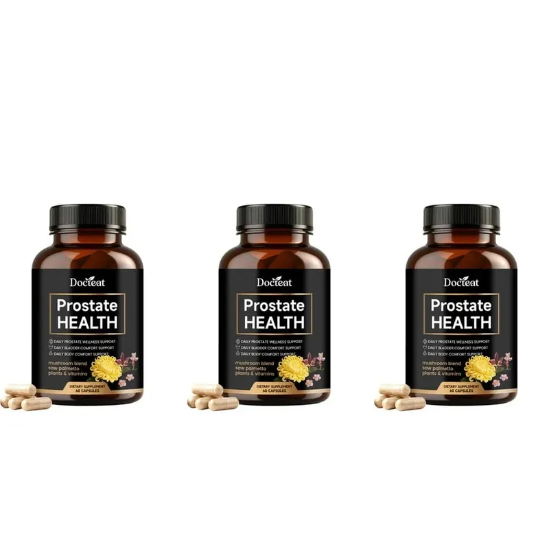 Prostate Health Capsules for Men Saw Palmetto Pumpkin Seed & Lycopene with Zinc for Urinary Flow & Bladder Comfort 60 Count — image 9