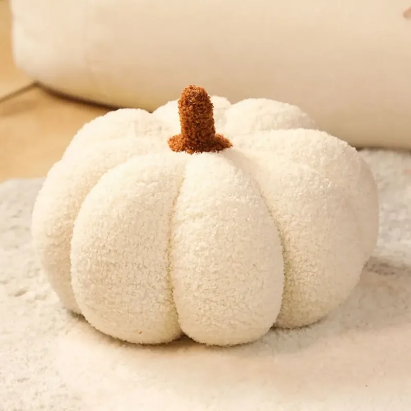 Home Decor Cotton Pumpkin Pillow Cute Soft Pumpkin Pillow Simulated Pumpkin Soft Back Cushion