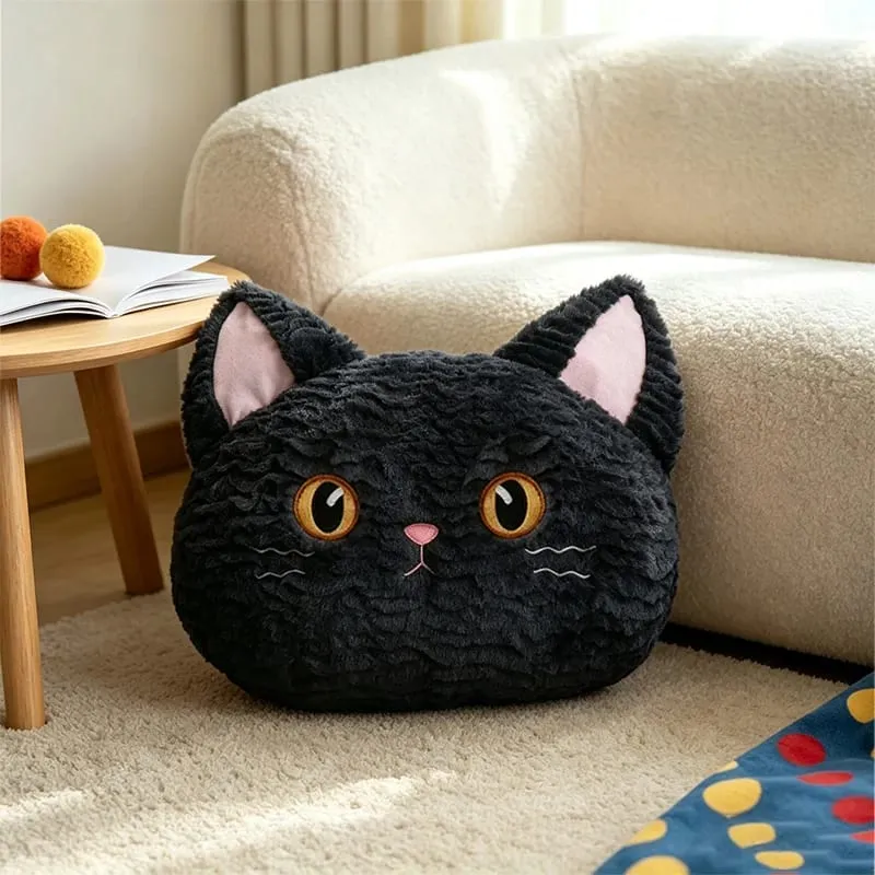 Cute Cartoon Animal Plush Pillow Soft Fluffy Pig Frog Cat Fox Sheep Kawaii Stuffed Cushion For Sofa Bedroom Home Decor Gift — image 12