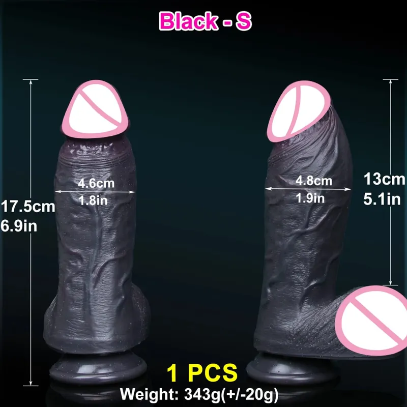 ผิวที่สมจริงนุ่มหนาDildoซิลิโคนคู่อวัยวะเพศชายขนาดเล็กผู้หญิงMan Anal Sex Toyดูดถ้วยDick Big Glans Masturbators Cock — image 13