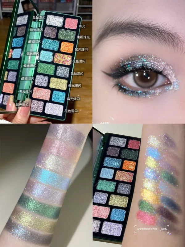 Cheeryep Aauthcntice Sell Qianyan 16 Color EyeShadow Palette Pink Brown Cowboy Blue Multicolor Matte Pearl Smoky Eye Makeup — image 22
