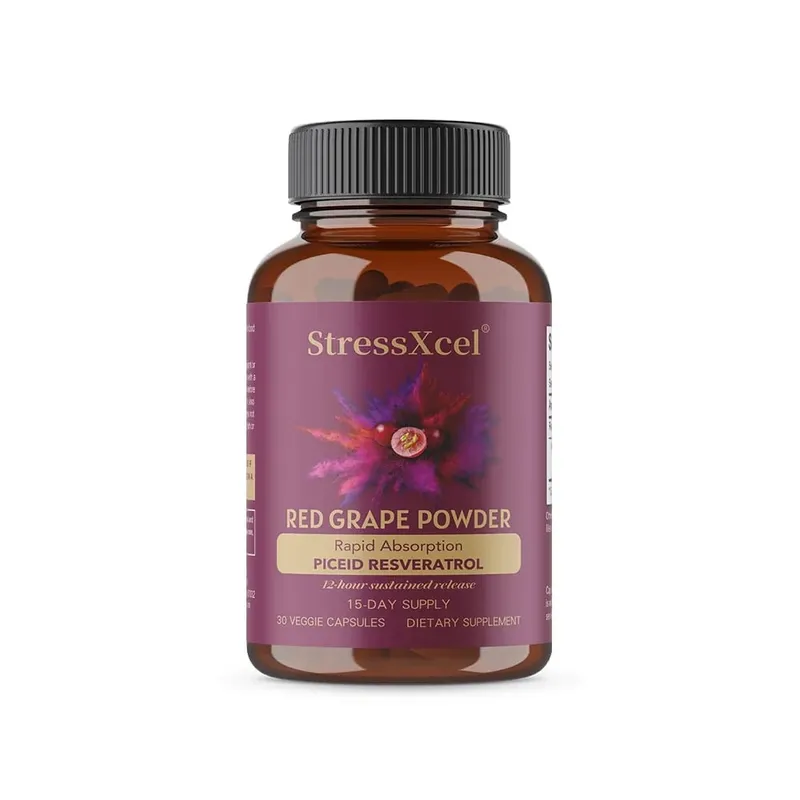 Red Grape Powder + Resveratrol Supplement Antioxidant Supports Heart Joint Brain Immune Health & Anti-Aging Non-GMO — image 10
