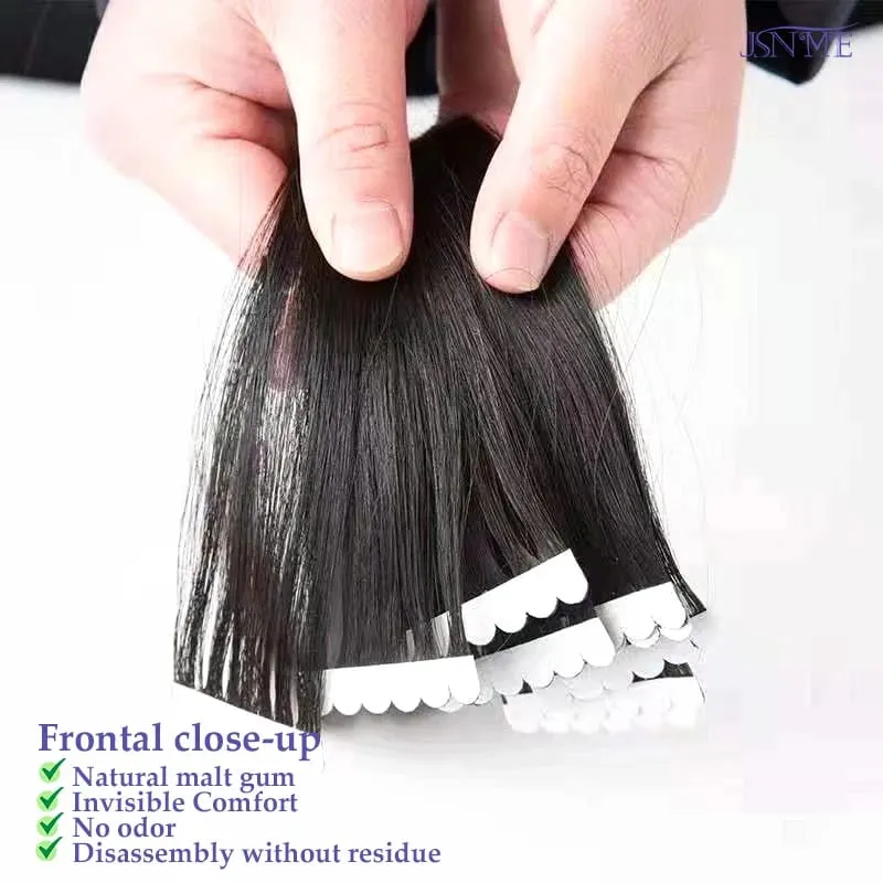 Mini Tape In Hair Extensions Seamless Invisible SKin Weft 100% Remy Human Hair Black Brown Blonde For Salon For Women — image 3