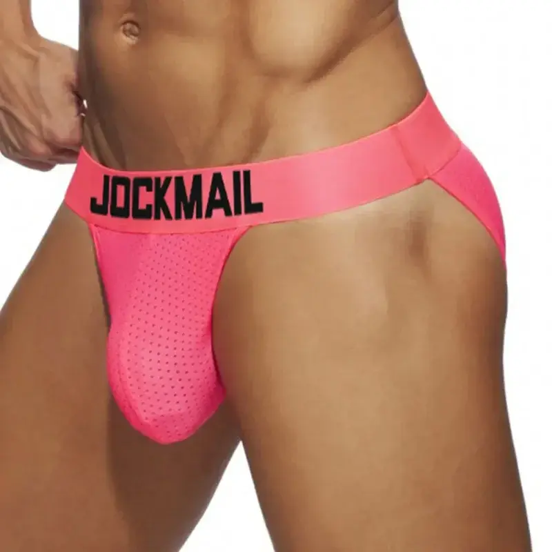 Herrkalsongerkalsonger Kalsonger Nylon Mesh Quick Dry Herr Jockstrap Bikini Slip Tanga-shorts för män eller Simbadbyxor — image 3