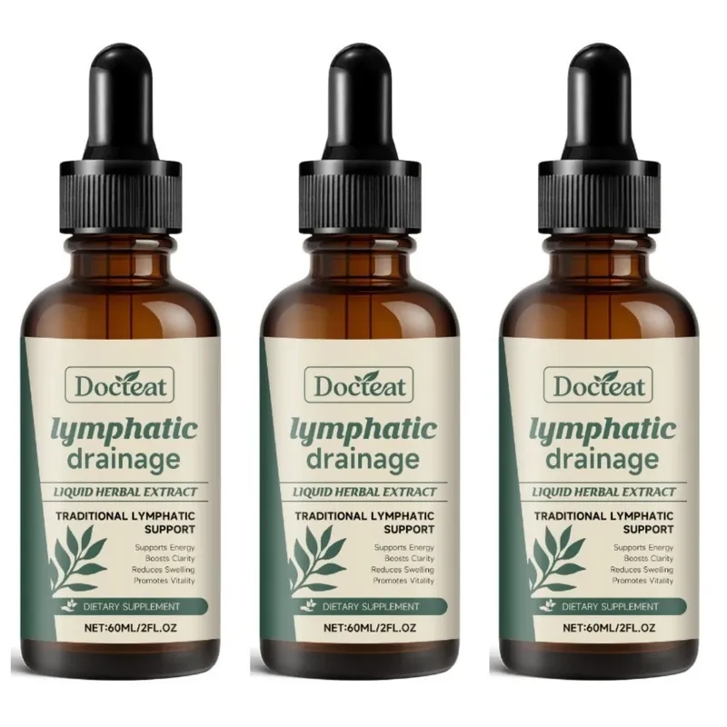 Lymphatic Drainage Drops 60ml Supplement Help Bloat Relief & Immune System Health with Cleavers Red Clover and Stillingia Root — image 9