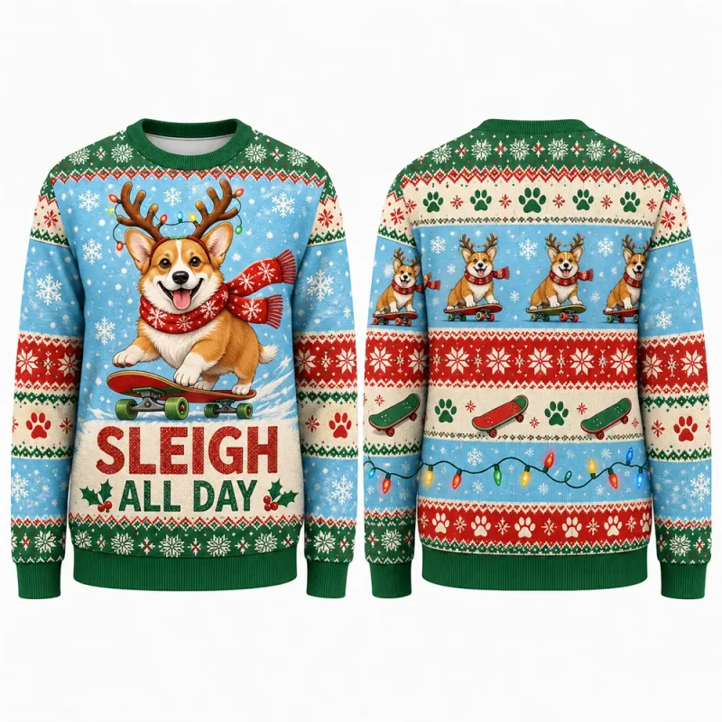 Moo Y Christmas Highland Cow Sweatshirt 3D Print Crew Neck Long Sleeve Men Women Ugly Xmas Party Holiday Autumn Pullover Fashion