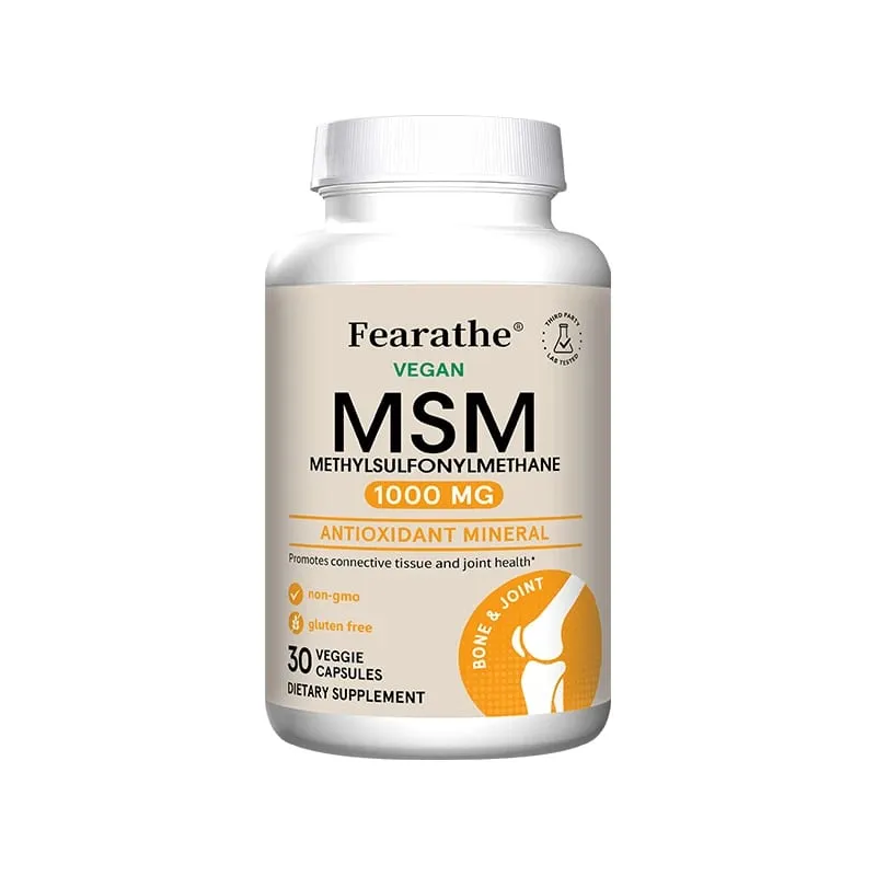 MSM 1000 Mg - 120 Veggie Capsules - Methylsulfonylmethane - Dietary Supplement Antioxidant Supports & Strengthens Joints — image 8