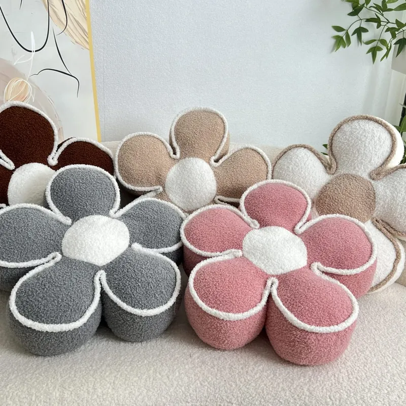 Luxury Sunflower Petal Flower Pillow Sofa Living Room Cushion Bay Window Bed Decor Headrest Backrest Pad PP Cotton Filled Pillow — image 7