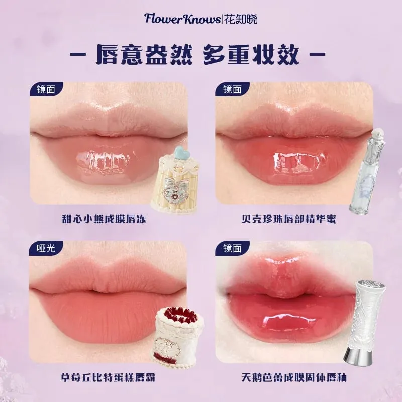 Flowerknows Komplettes Make-up-Geschenkset, langanhaltende Lippenglasur, Rouge und schimmernde Lidschattenpalette, All-in-One-Schönheitsset, Geschenkbox — image 2