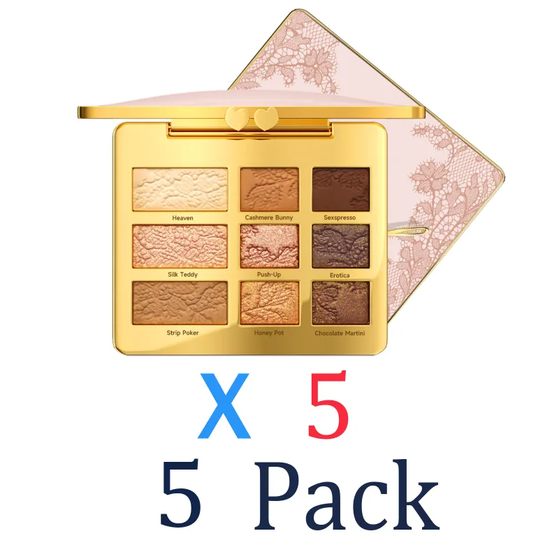 Cute Chic 9 Color Eyeshadow Palette Matte Shimmer Eyeshadow Powder Mini Portable Travel Makeup Palette Versatile Eye Shadow — image 7