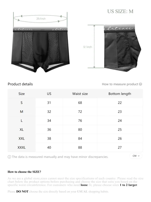 1PC 메쉬 얼음 실크 복서 반바지 남성 속옷 팬티 통기성 청소년 팬티 대나무 란제리 플러스 크기 무엇이든 인쇄