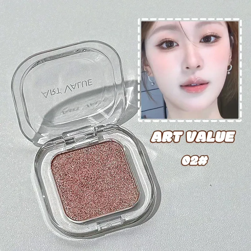 ART VALUE Single Color Eye shadow Palette Shimmer Matte Delicate Lasting Makeup High Gloss Brightening Silkworm Charming Shadow