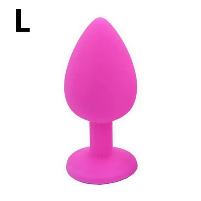 Unisex Silicone Butt Plug 3 Sizes Anal Dildo Sex Stopper Adult Toy for Men/Women Couple Anal Trainer No Vibrator — image 12