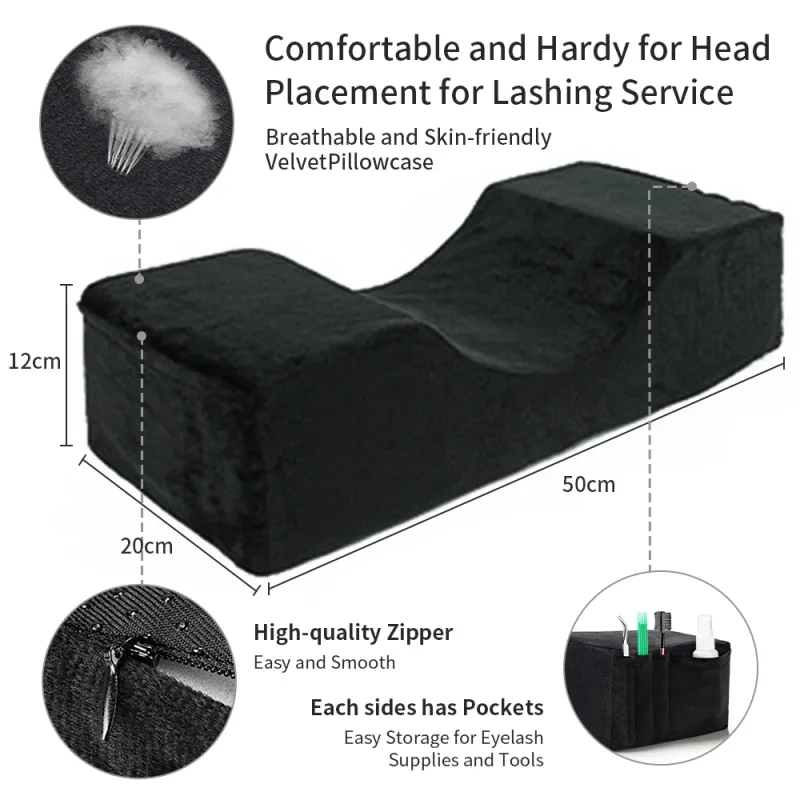 Eyelash Pillow Lash Lifting Extension Supplies Accessories Professional Soft Memory Foam Neck Support Eyelash Extensions Pillow — image 4