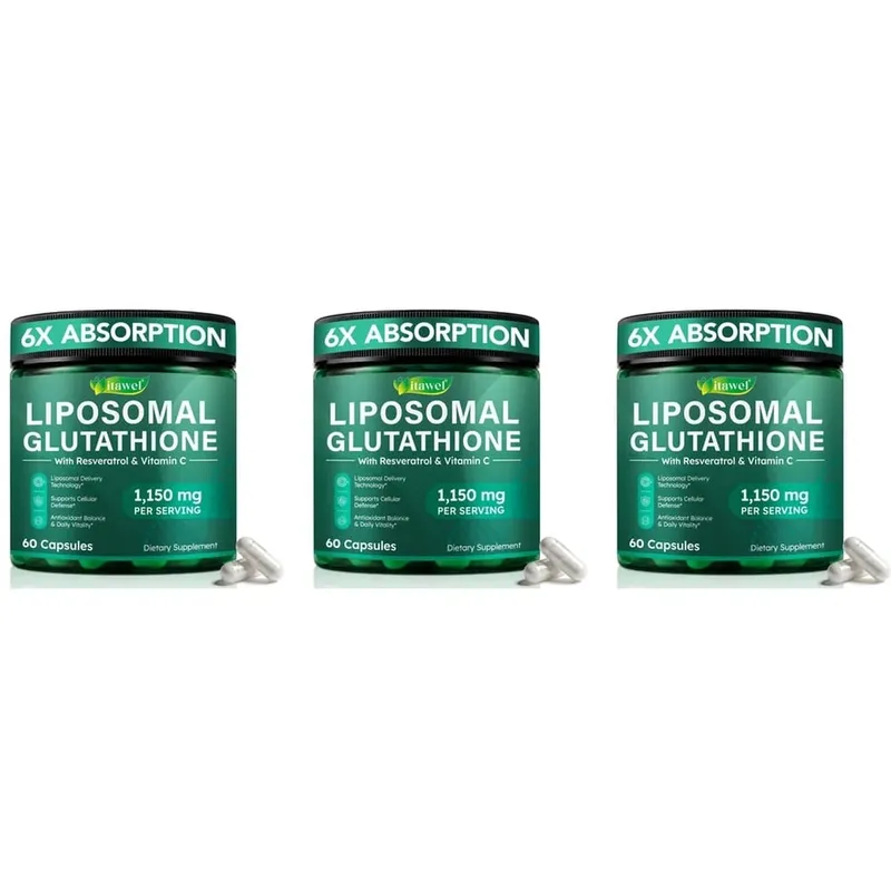 Bağışıklık ve Antioksidan Desteği için Resveratrol C Vitamini Riboflavin ve Selenyum içeren Lipozomal L-Glutatyon Kapsülleri 60 Sayısı — image 9
