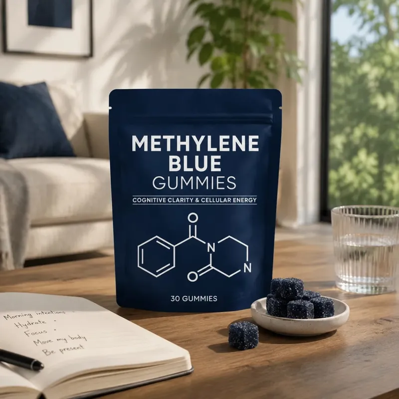 Methylene Blue Gummies Supplement 30/60pcs Focus Energy Support Vegan Non-GMO Gluten-Free Daily Nutrition Chews for Adults — image 2