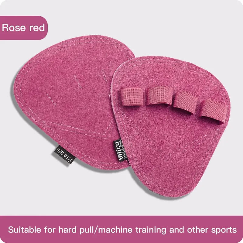 Leather Weight Lifting Training Gloves Palm Protection Women Men Fitness Sports Gymnastics Grips Pull Ups Weightlifting Workout — image 9