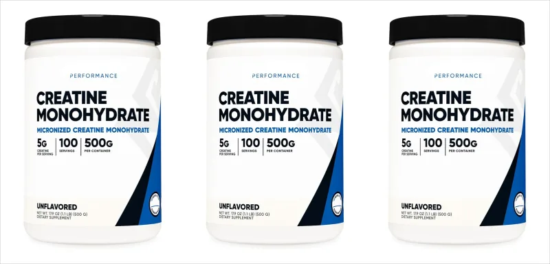 Creatine Monohydrate Micronized Powder Unflavored 5g Per Serving 100 Servings Muscle Energy Strength Power Support 500g