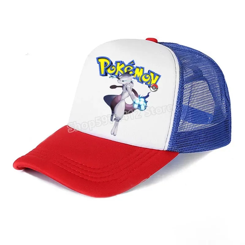 Pokemons Baseball Cap Pikachu Charizard Gengar cartoon Peaked Hat Kid Adult Summer Outdoor Sport Hat Boy Casual Fashion Cap Gift — image 19