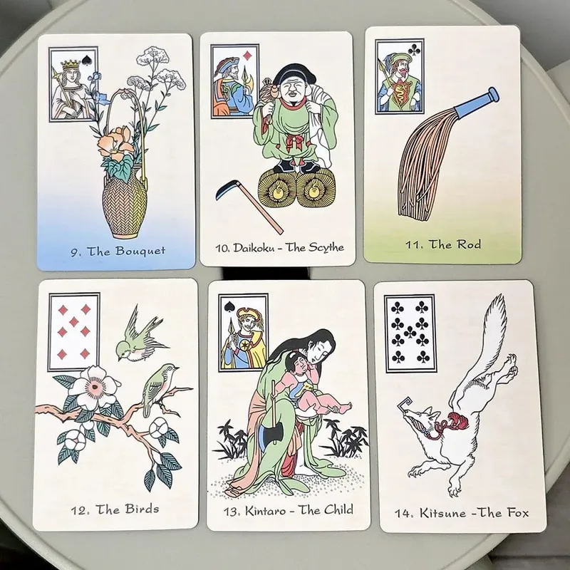An Ukiyo-e Lenormand Oracle Cards 36Pcs Japanese Ukiyo-e Style Divination Tarot Deck Fortune Telling Oracle Card — image 5