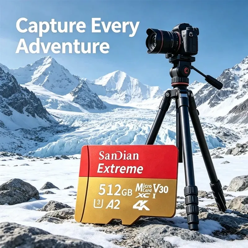 Scheda SD di memorizzazione ad alta velocità Scheda Micro TF originale da 128 GB Trasferimento ad alta velocità Classe 10 da 512 GB per fotocamera/PC/telefono — image 3