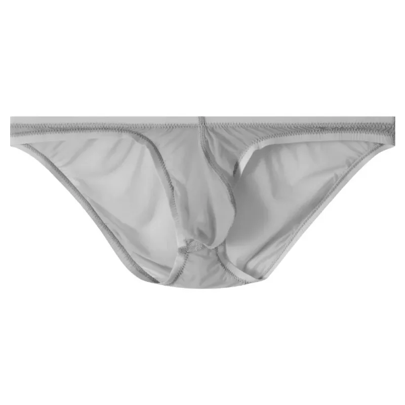 Breathable Low Waist Ice Silk Briefs Transparent Lingerie Bikini Briefs Ultra-Thin Mesh Men's Triangle Panties Summer — image 20