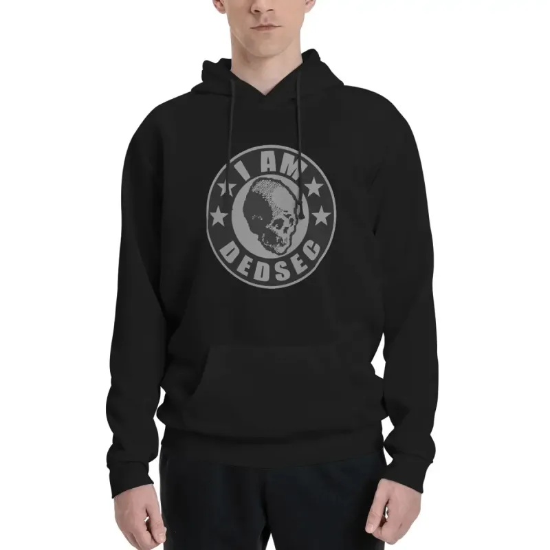 I Am Dedsec Hoodies Men's Women Casual Pullover Sweatshirt Hip Hop Long Sleeve Hooded Autumn Winter