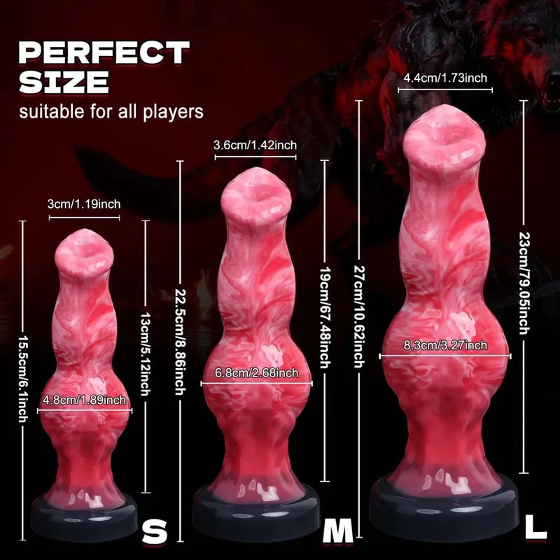 Dog Knot Dildo Anal Plug Animal Penis Masturbator Dick-Dildo Sex Toys For Man Women Prostate G-spot Massager Anal Penetration 18 — image 6