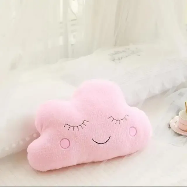 Oreiller en peluche nuage, lune, étoile, goutte de pluie, coussin doux, jouets pour enfants, bébé fille, cadeau de noël, décor de voiture, chambre — image 11