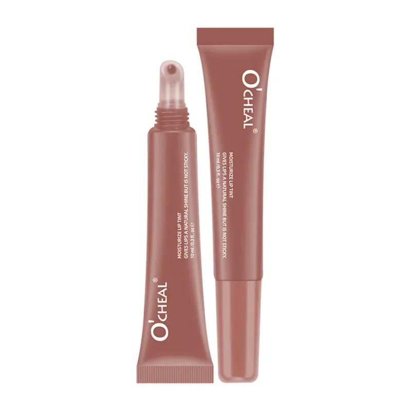 Bálsamo labial hidratante espelho brilho labial baunilha hortelã gelado bolo de café cheiro batom transparente óleo labial maquiagem