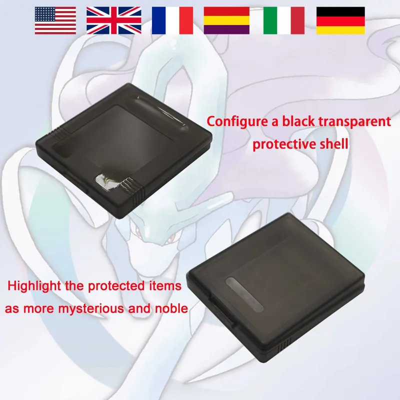 GBC Real Time Clock Pokemon Complete Crystal (v0.2) High Quality GBC Video Game Cartridge With Battery For GBA/GBC Serie Console