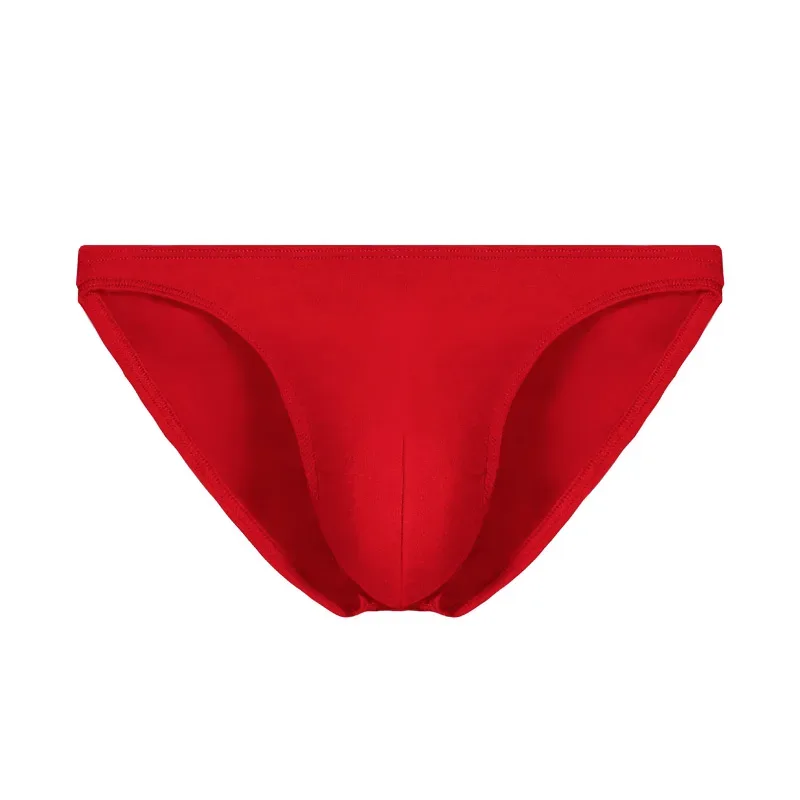 Roupa interior masculina calças triangulares pequenas u convexo modal fino estiramento sexy cintura baixa apertado cuecas laterais estreitas — image 28
