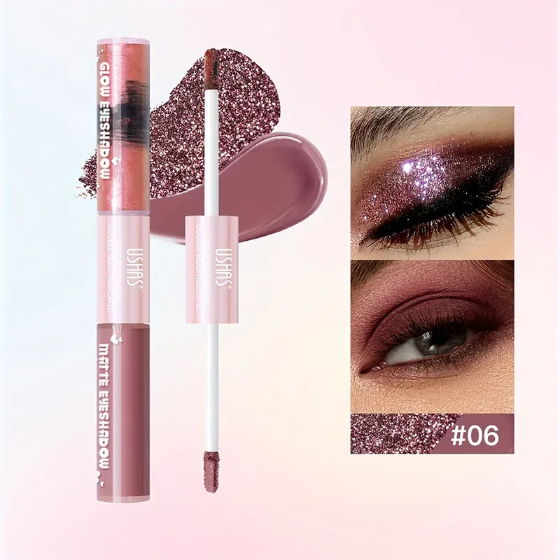 6 Color Waterproof and Sweat Proof Long Lasting Easy To Color Matte Eye Shadow Blue Highlight Natural Liquid Eye Shadow Makeup — image 10