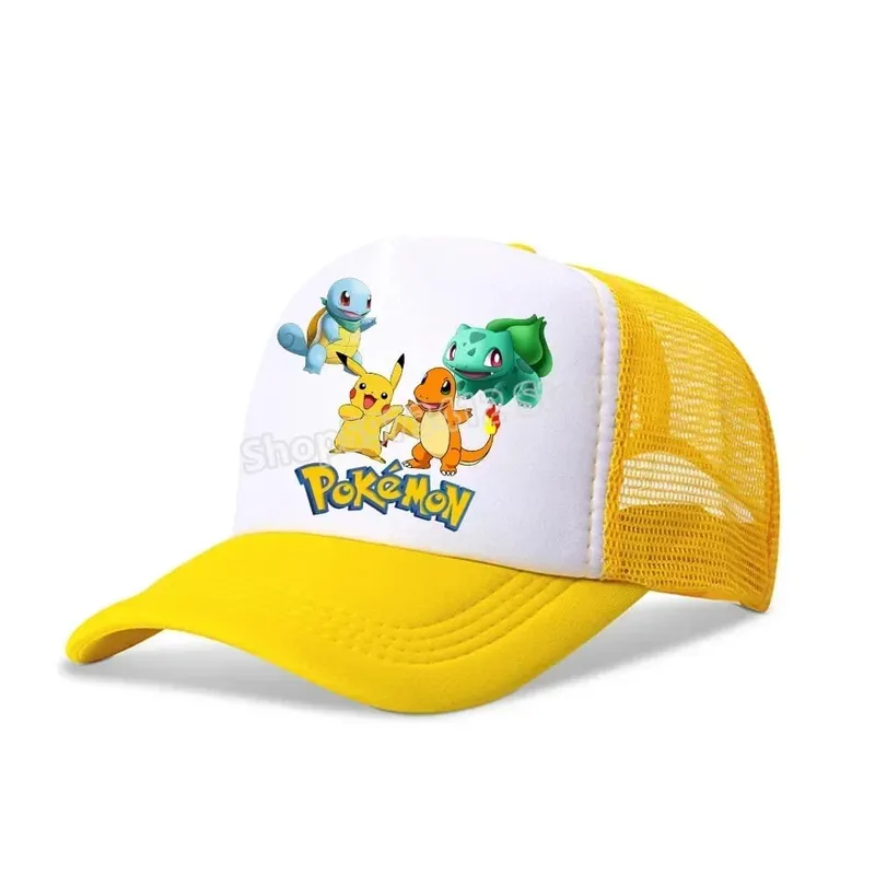 Pokemons Baseball Cap Pikachu Charizard Gengar cartoon Peaked Hat Kid Adult Summer Outdoor Sport Hat Boy Casual Fashion Cap Gift — image 15