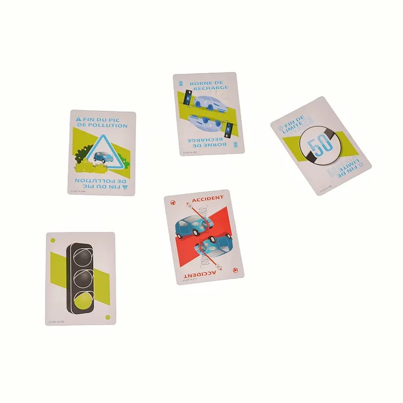 "Green Road Rally: a Eco-Themed Card Game of Miles & Strategy" French Version Board Game Eco-Themed Card Game Interactive Tabletop Game Party Gift Suitable for Christmas Halloween — image 6
