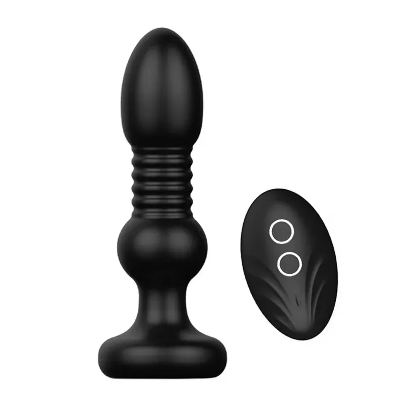 Telescopic Vibrating Butt Plug Anal Vibrator Wireless Remote Sex Toys for Women Ass Anal Dildo Prostate Massager Men and Female