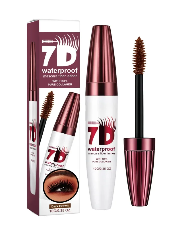 3 Color 7D Waterproof Mascara Long-Lasting & Buildable Volume Length Exquisitely Full Lashes Smudge-Proof Thickening Eye Makeup
