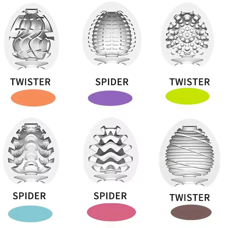 Mini Male Masturbation Eggs Egg-Shaped Male Penis Massager Soft Silicone Pocket-Sized Intimate Care Device Adult Sex Toys — image 2