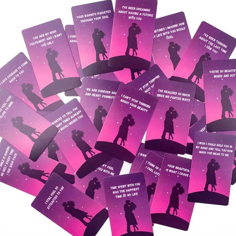 64Cards Lover Messages Oracle Cards For Family Party High Quality Fortune Telling Divination Cards Deck Board Game 10.3*6Cm — image 6
