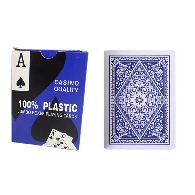 PVC Waterproof Playing Cards Big Character Plastic Poker Card Games Washable Flexible Play Card for Family Party Entertainment — image 8
